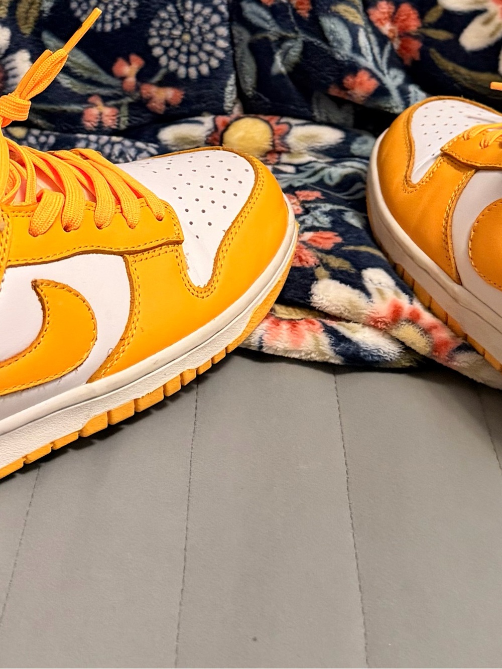 Nike Women’s low top dunks yellow